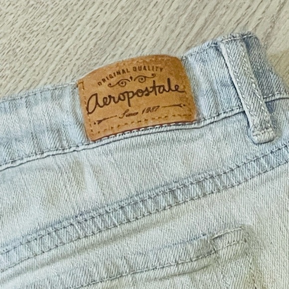 Aeropostale Lace Front Women's Light Blue Short Shorts - Picture 9 of 9